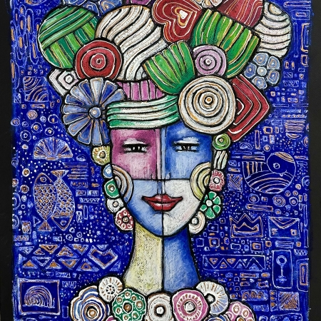 Reine original paint atelier y kutyur 2024 Menton France